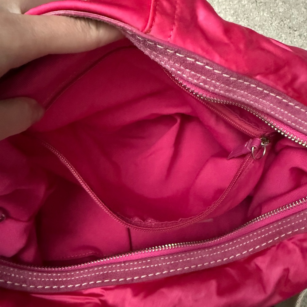 Vintage Y2K Coach Hot Pink Hobo Shoulder Bag - Picture 6 of 8